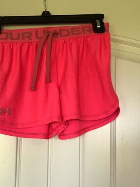 Under Armour Women's Coral-Pink Athletic Shorts
